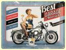 Tin signs -  Best garage for motorcycles - 30 x 40 cm